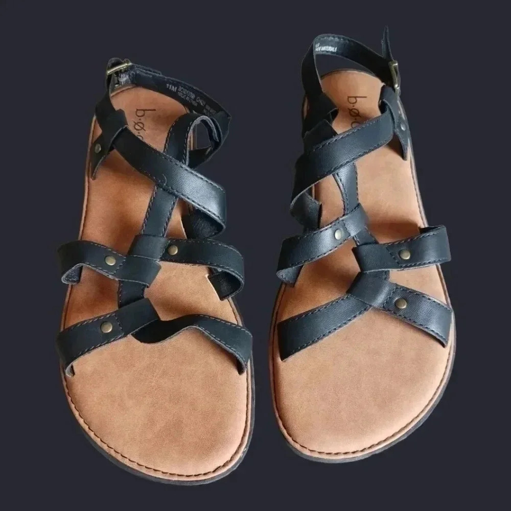 B.o.c Marisel strappy slingback sandal 11 M black color